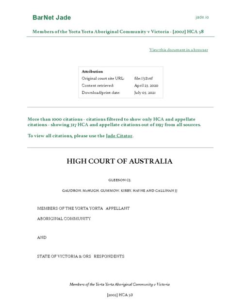 jade barnet|BarNet/JADE – Free Australian Caselaw .